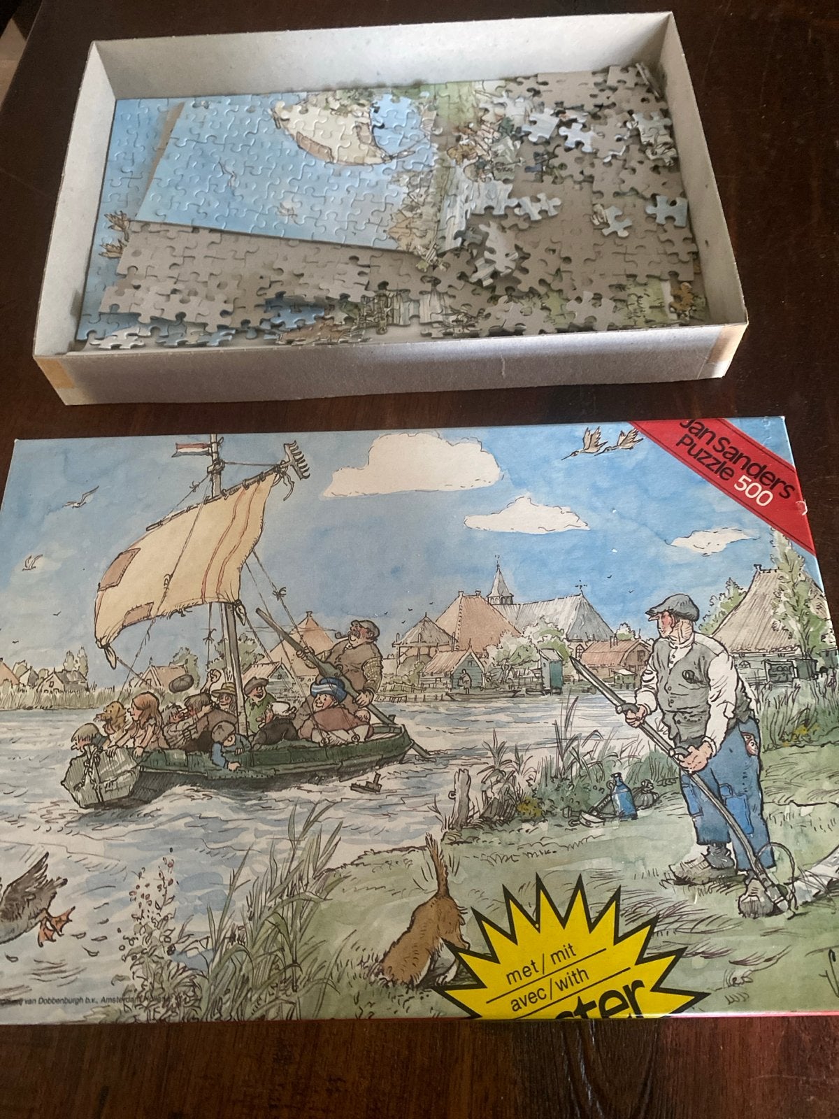 Jan Sanders Puzzel 500 stukjes - Familiepuzzel, Ophalen of Verzenden, 500 t/m 1500 stukjes, Gebruikt, Legpuzzel
