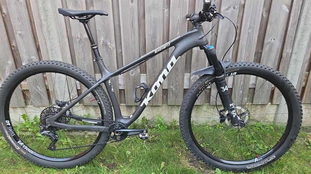Kona Honzo CR Trail maat L carbon 29er, Fietsen en Brommers, Gebruikt, Hardtail, 45 tot 49 cm, Schijfrem