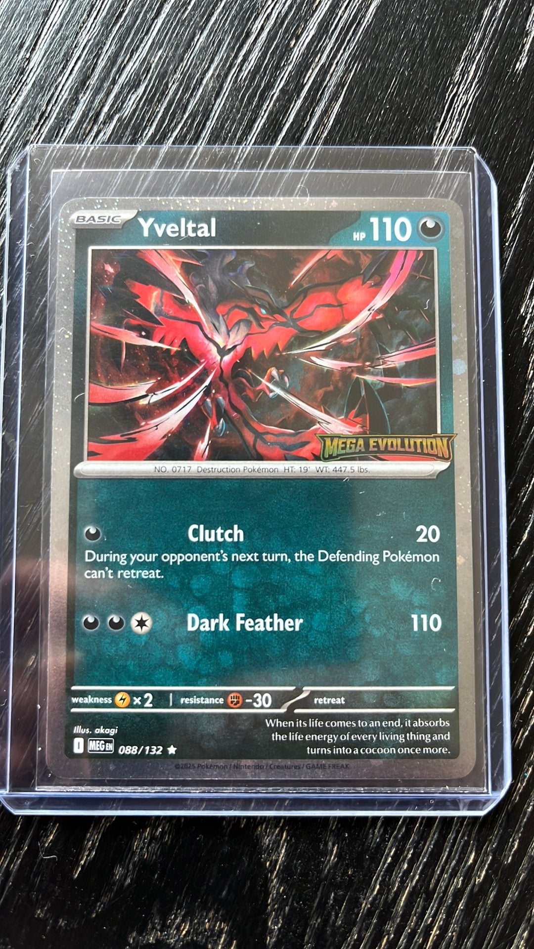 Yveltal MEG 088 Mega Evolution stamp, Ophalen, Zo goed als nieuw