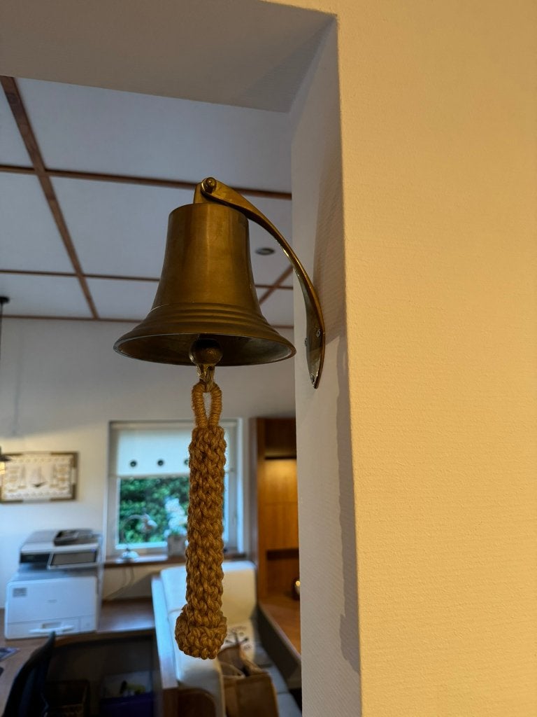 scheepsbel, Antiek en Kunst, Ophalen, Brons