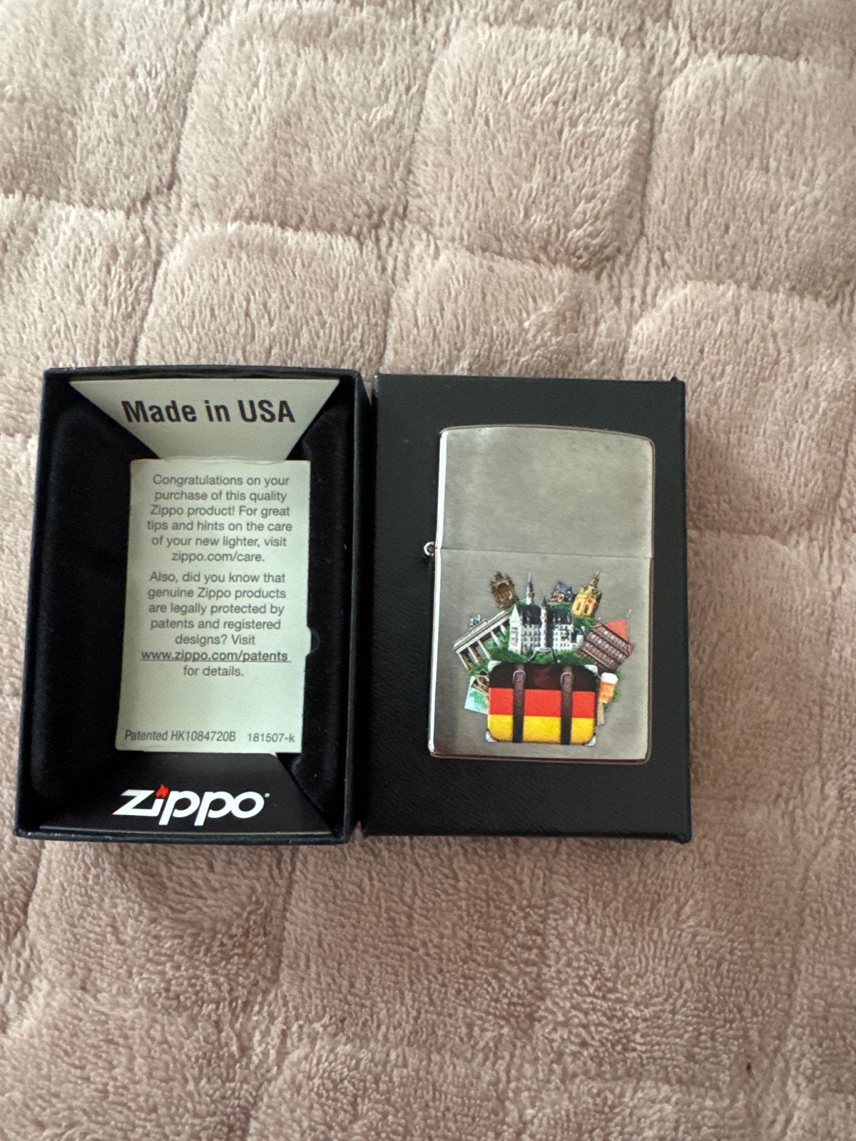 Zippo aansteker - C16 Duitsland, roestvrij staal, Verzamelen, Rookartikelen, Aanstekers en Luciferdoosjes, Ophalen of Verzenden