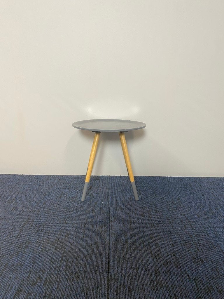 2 x Bijzettafel Zuiver Two Tone, antraciet/eiken, Ophalen, Gebruikt