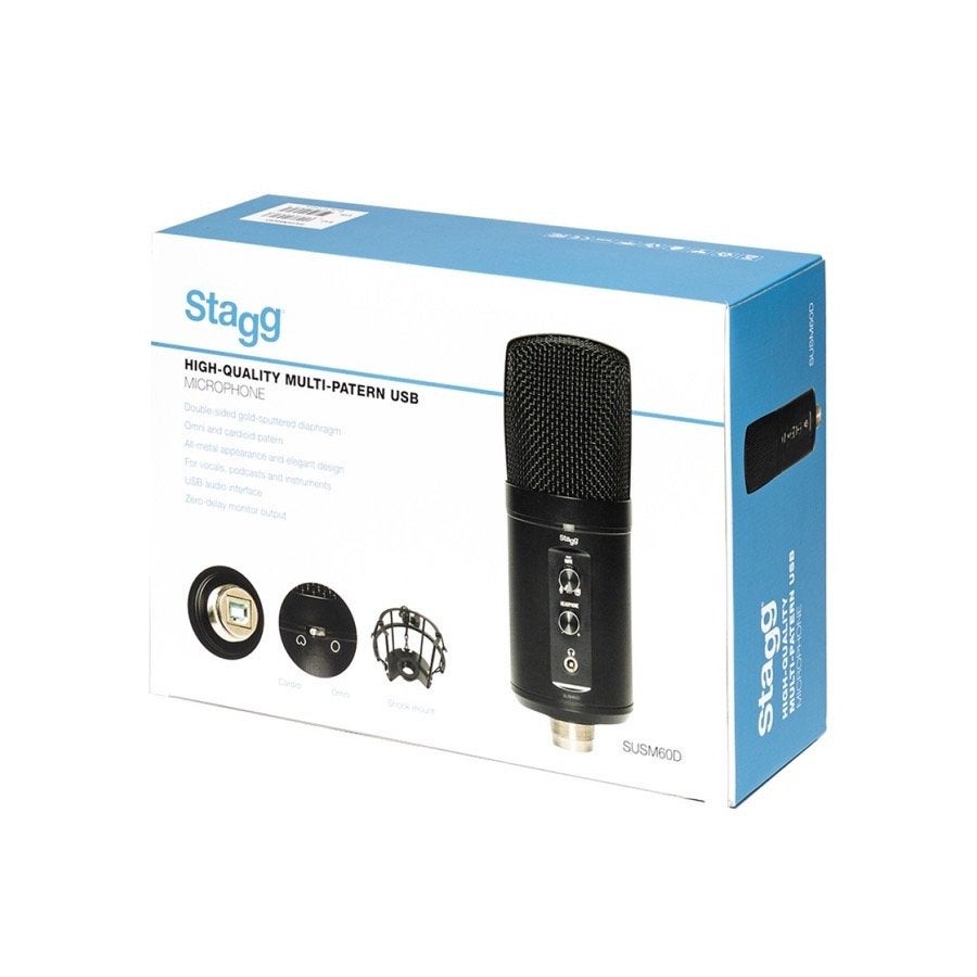 Stagg SUSM60D USB Double Condensator Microfoon SUPERPRIJS, Muziek en Instrumenten, Boulevard General Wahis, 16A, 1030 SCHAERBEEK, België