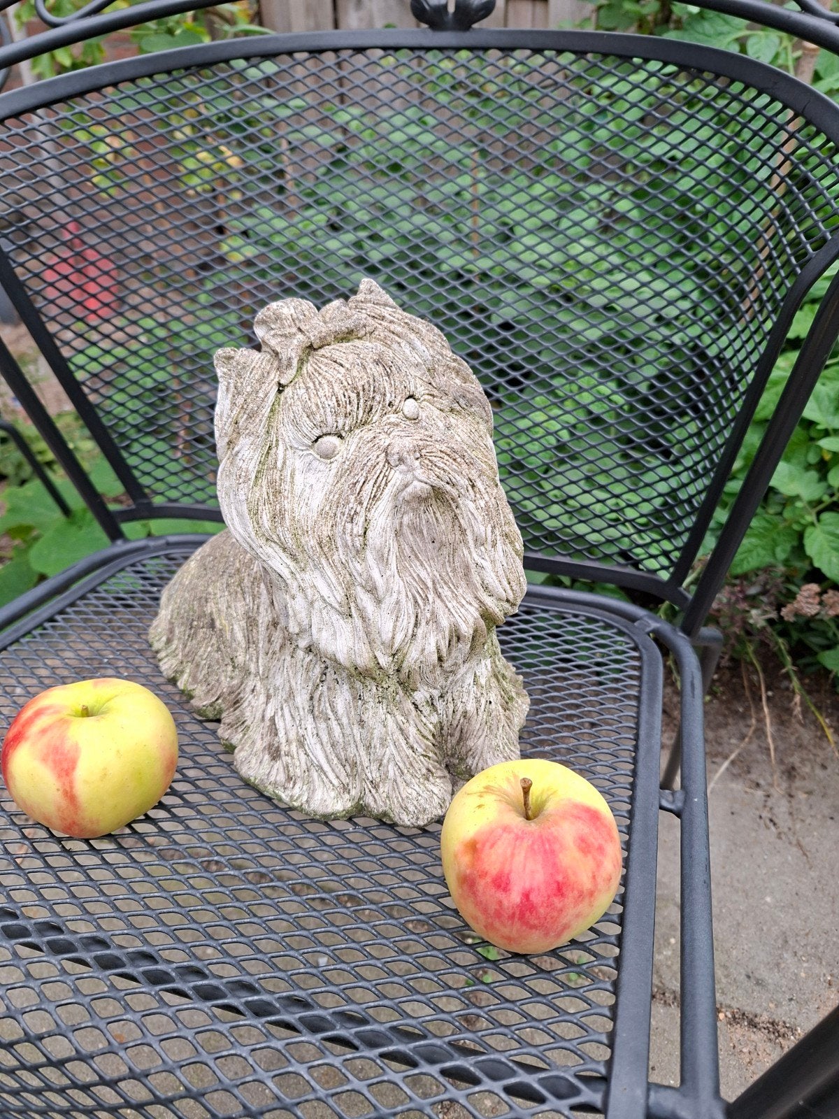 2801SM hondenbeeld Terrier voor tuin of interieur, Ophalen, Gebruikt, Steen, Dierenbeeld