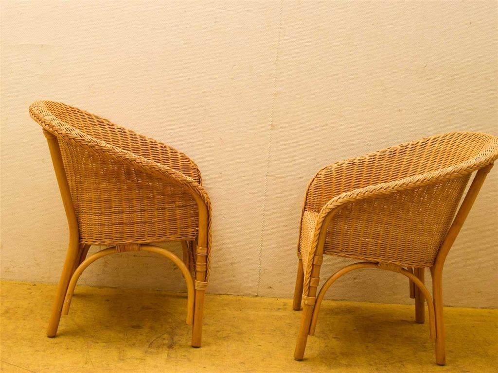 2 rotan stoelen 51428, Ophalen of Verzenden, Gebruikt, Bruin, Vijf, Zes of meer stoelen