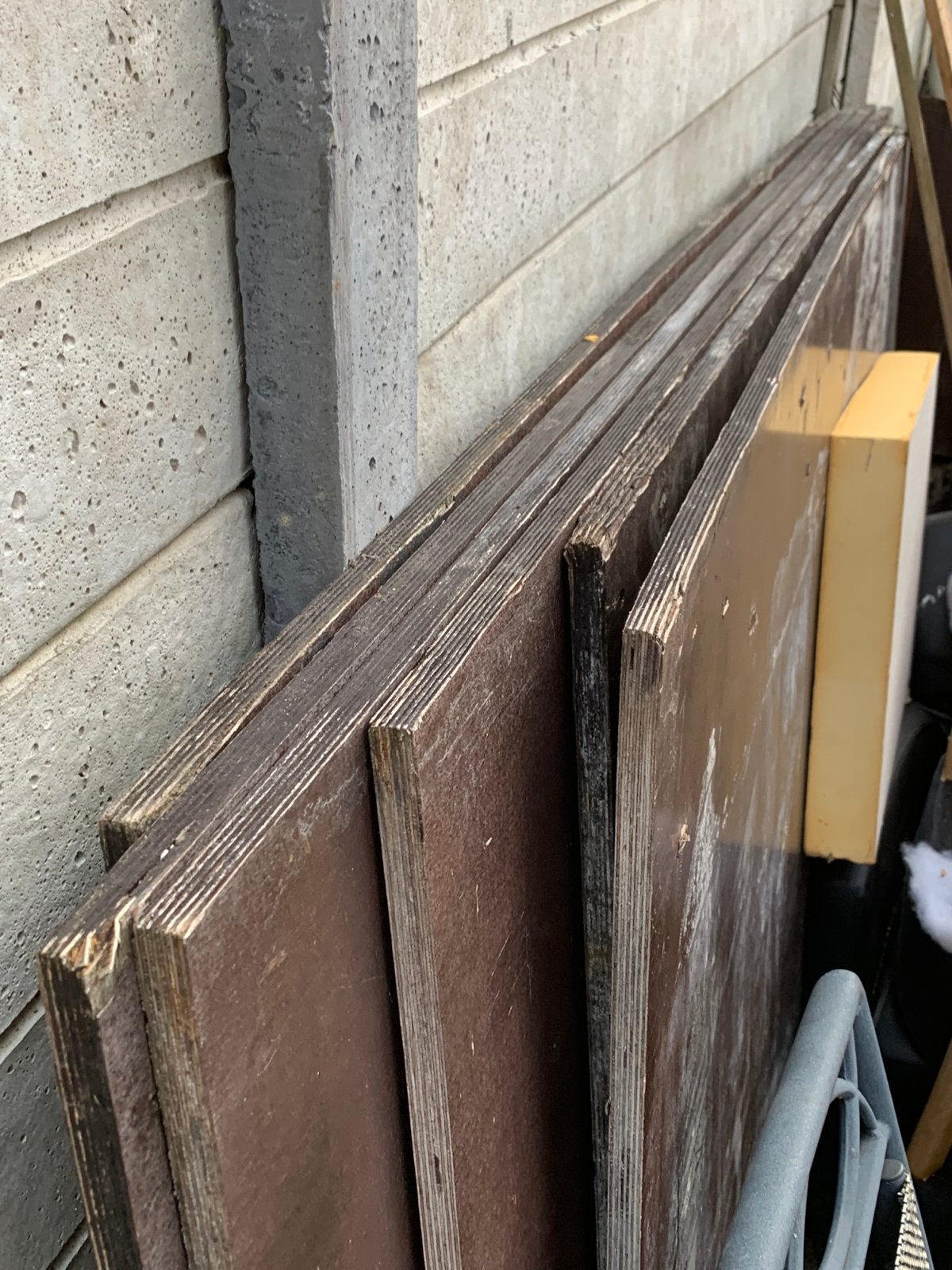 Gebruikte betonplex platen, Ophalen, Gebruikt, Betonplex, 20 tot 50 mm