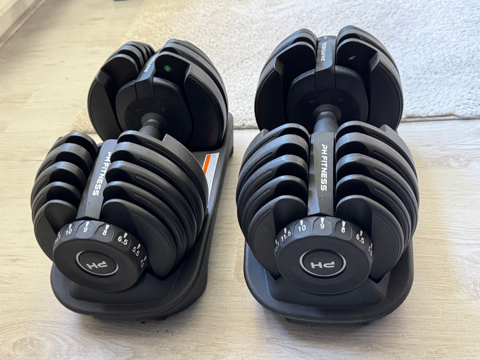 NIEUWE PH Fitness Verstelbare Dumbells Set Van 2 Stuks 24kg, Sport en Fitness, Fitnessmaterialen, Ophalen, Nieuw, Benen, Dumbbell