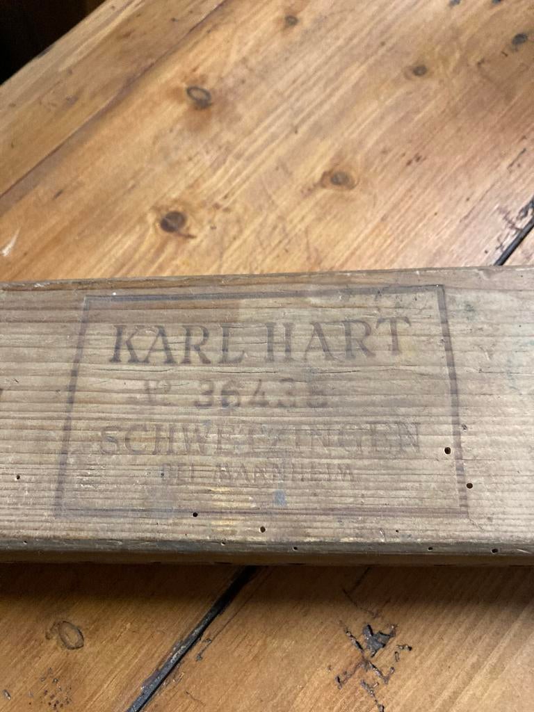 Vintage houten sigaren mal Karl Hart Schwetzingen, Ophalen of Verzenden