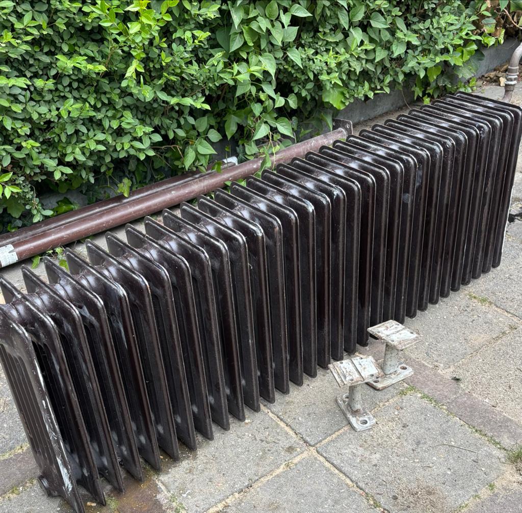 Antieke Radiator, Doe-het-zelf en Verbouw, Verwarming en Radiatoren, Ophalen, 30 tot 80 cm, Gebruikt, Radiator