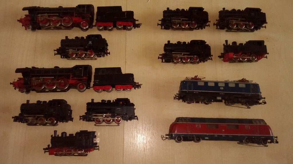 Marklin 12 stuks locomotieven, Wisselstroom, Gebruikt, Locomotief, Analoog