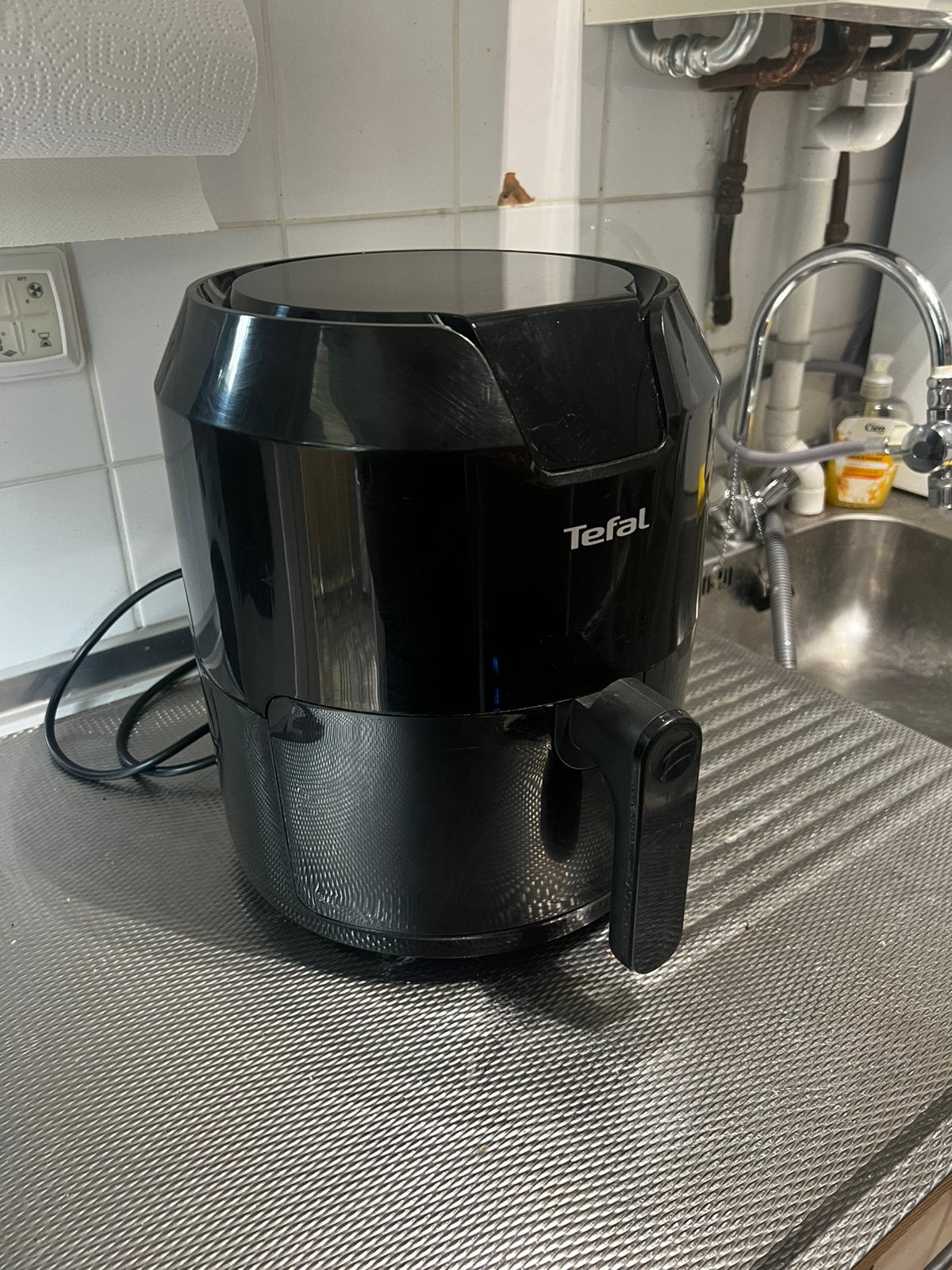 Tefal EY4018 airfryer - 1500W, Airfryer, Gebruikt, Tafel@tefal.te, Tafelpoot 1, Lafet