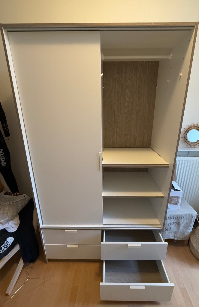 kledingkast Ikea Trysil 120x62x202 cm, Gebruikt, 100 tot 150 cm, 200 cm of meer, 50 tot 75 cm