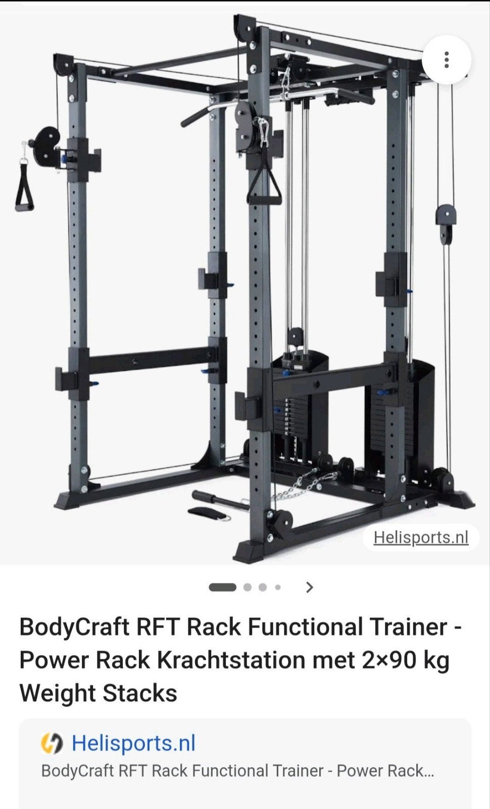BodyCraft RFT Rack Functional Trainer Krachtstation, Ophalen, Zo goed als nieuw, Krachtstation