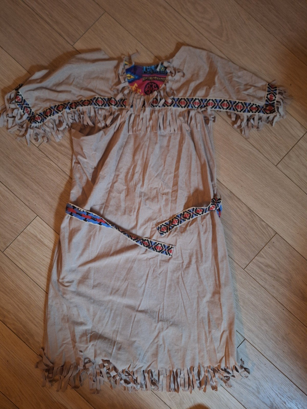 Indianen jurkje verkleedkleding, Ophalen of Verzenden, Zo goed als nieuw, Maat 38/40 (M), Carnaval