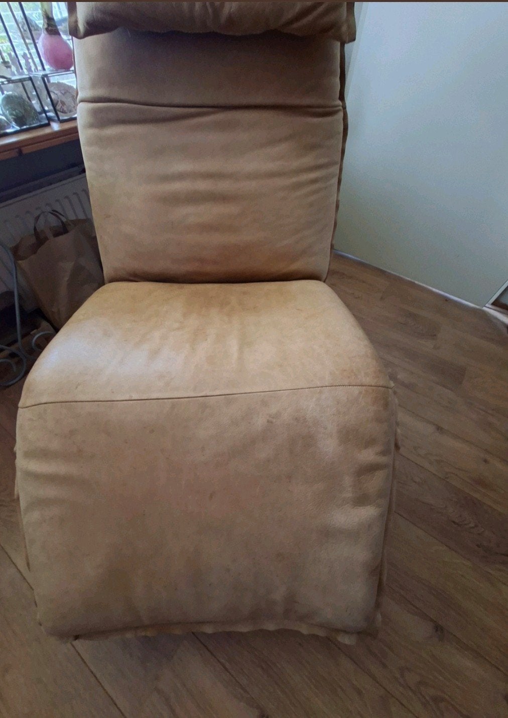 Industriële relaxfauteuil chill-line met duomotor, Huis en Inrichting, Ophalen, Zo goed als nieuw, Leer, 75 tot 100 cm