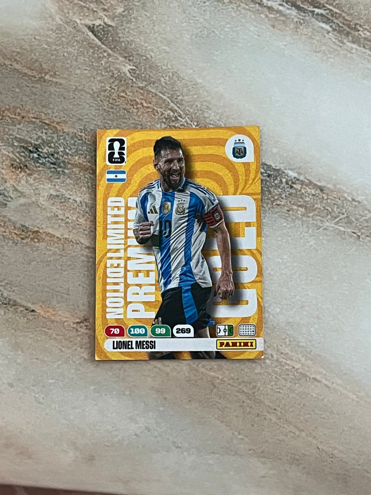Panini FIFA 365 Adrenalyn XL 2023 Limited Edition Lionel Mes, Ophalen of Verzenden, Zo goed als nieuw, Buitenlandse clubs, Spelerskaart