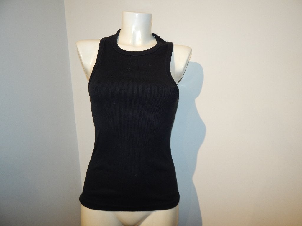Rohe zwarte tank top basic runner achterkant mt M, Maat 38/40 (M), Rohe, Zwart, Ophalen of Verzenden
