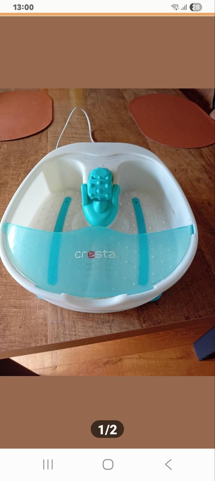 Cresta Voetenbad met Massagefunctie, Ophalen, Zo goed als nieuw, Hand- en Voetverzorging