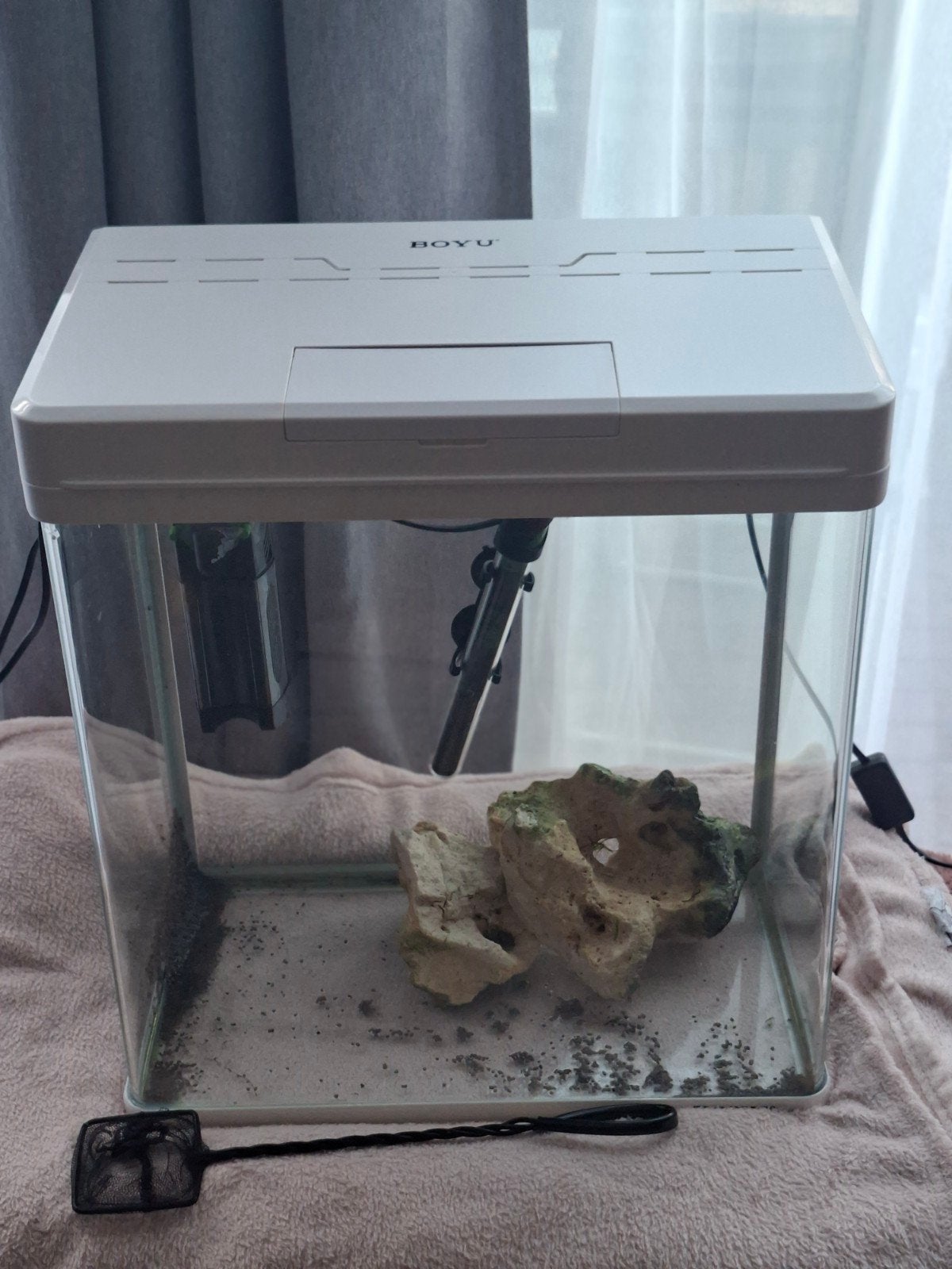 mooi Acryl aquarium (kompakt ), Ophalen, Zo goed als nieuw, Verlichting of Verwarming, Overige merken