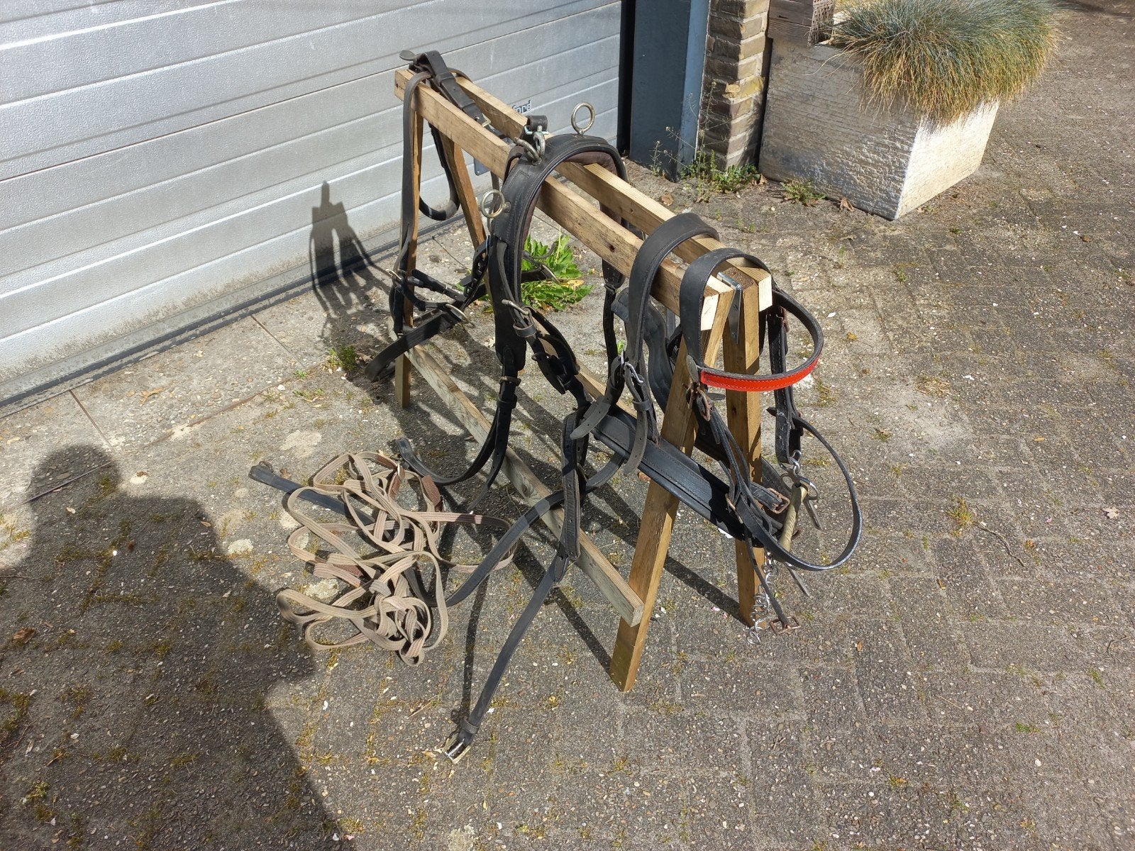 een compleet shetlander / pony enkelspan tuig, Ophalen