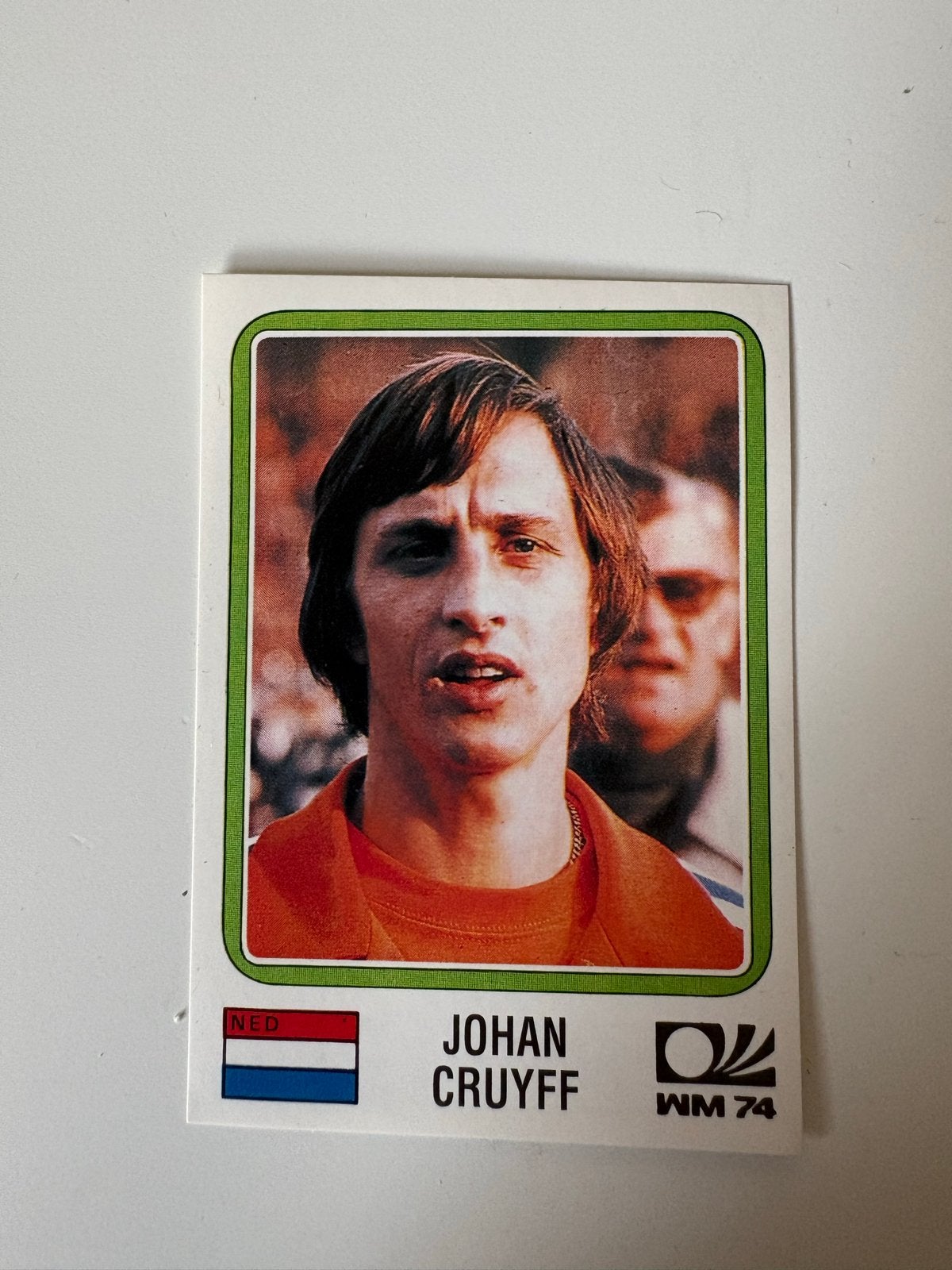 Johan Cruyff Panini WM 74 Voetbalplaatje, Ophalen of Verzenden, Gebruikt, Sport