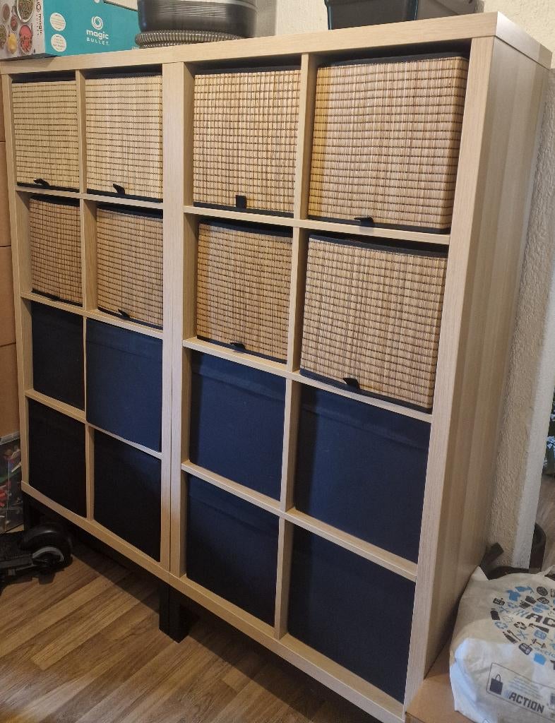 Kallax kast 2 stuks, Ophalen, 50 tot 100 cm, Zo goed als nieuw, 150 tot 200 cm