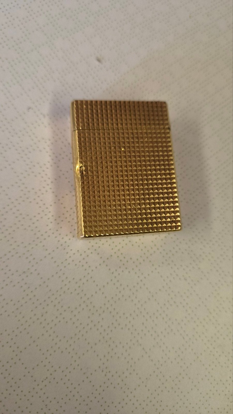 Vintage S.T. Dupont Aansteker - Verguld, Made in France, Ophalen of Verzenden, Gebruikt, Aansteker