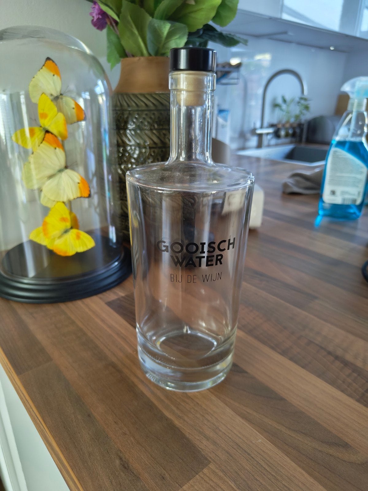 Gooisch Water Bij de Wijn Fles - karaf, Ophalen of Verzenden