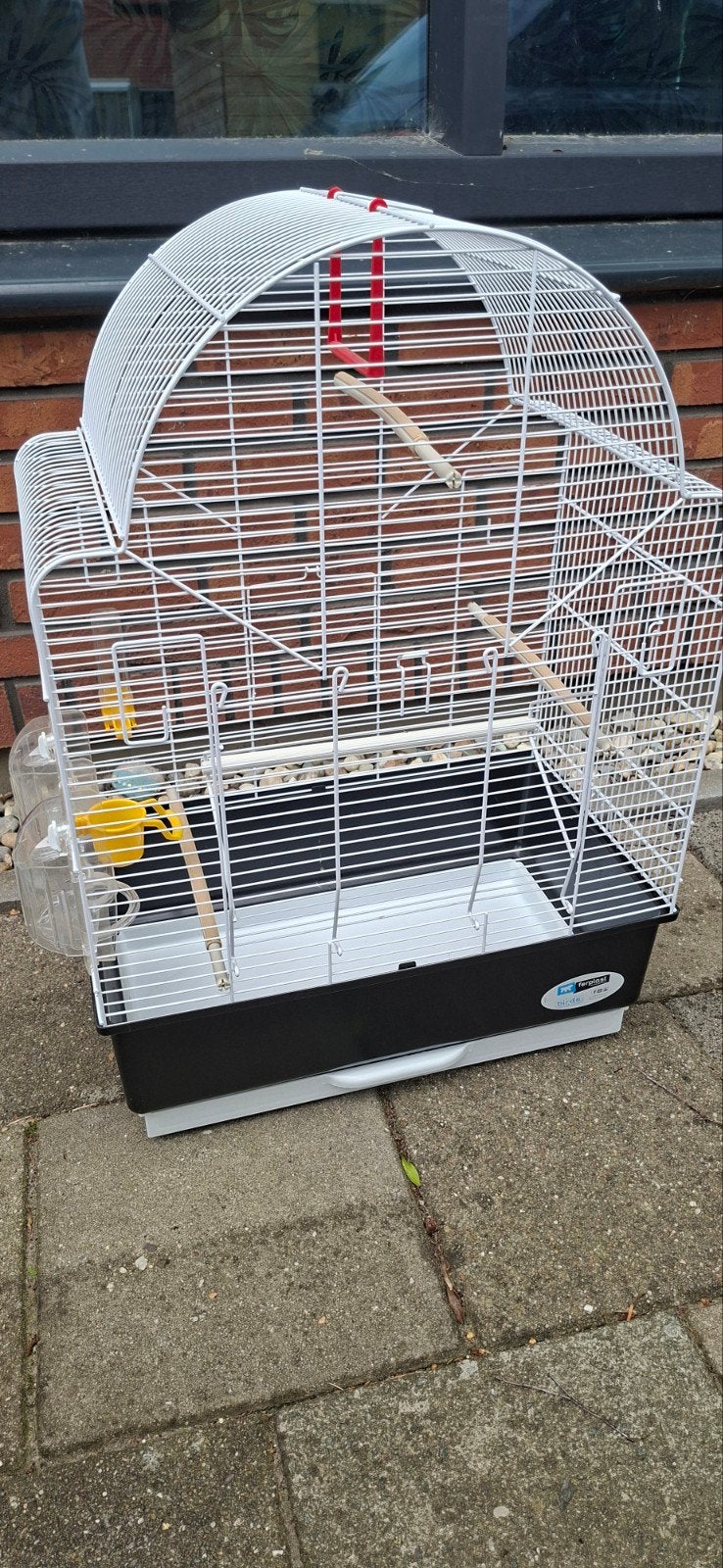 Ferplast vogelkooi Ibiza 50x30x70, Ophalen, Zo goed als nieuw, Metaal, Vogelkooi