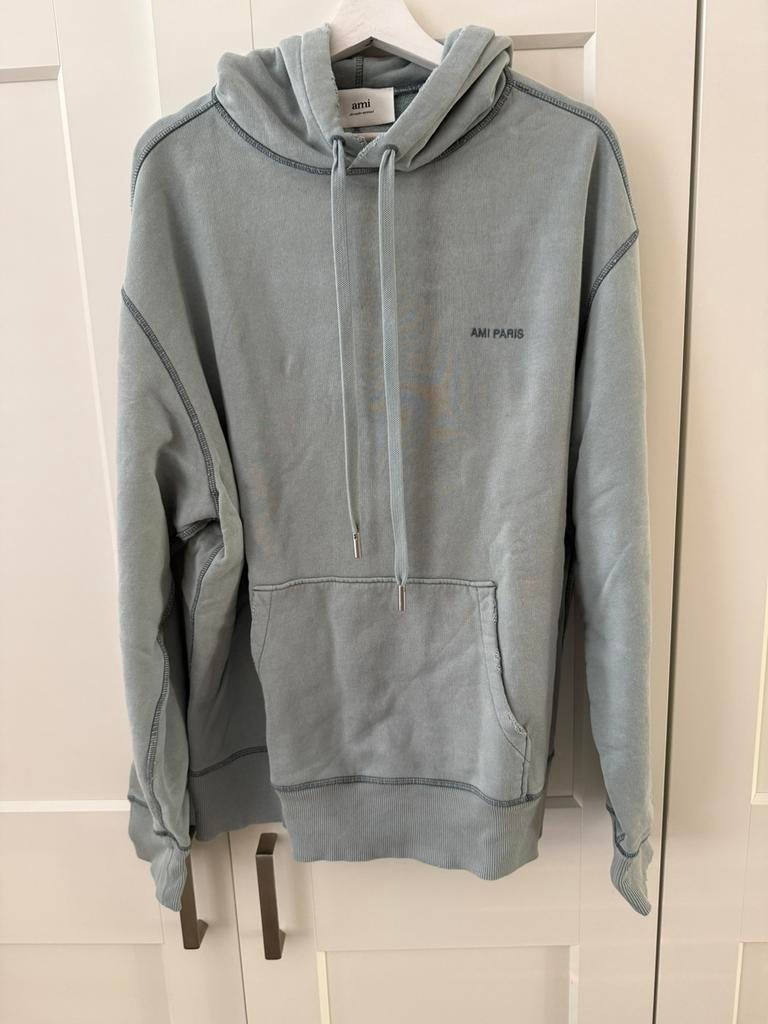 Oversized hoody Ami Paris, Kleding | Heren, Truien en Vesten, Ophalen of Verzenden, Nieuw, Maat 56/58 (XL), Groen