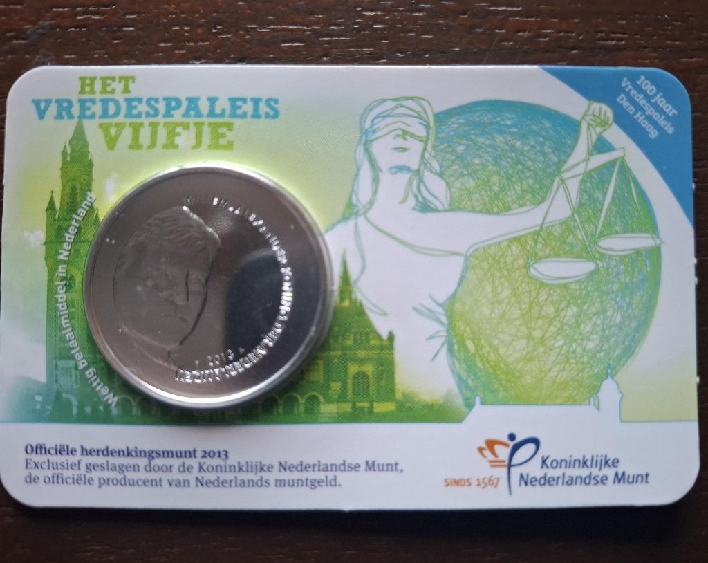 Het Vredespaleis Vijfje, Ophalen of Verzenden, Koningin Beatrix, Euro's
