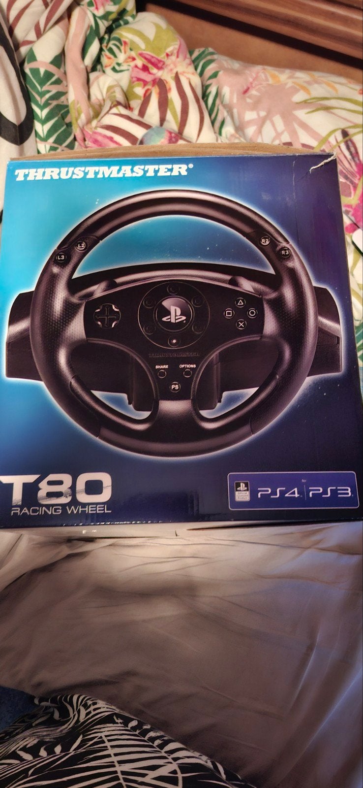 Thrustmaster T80 Racing Wheel & Pedalen voor PS4/PS3, Ophalen of Verzenden, Zo goed als nieuw, Stuur of Pedalen, PlayStation 3