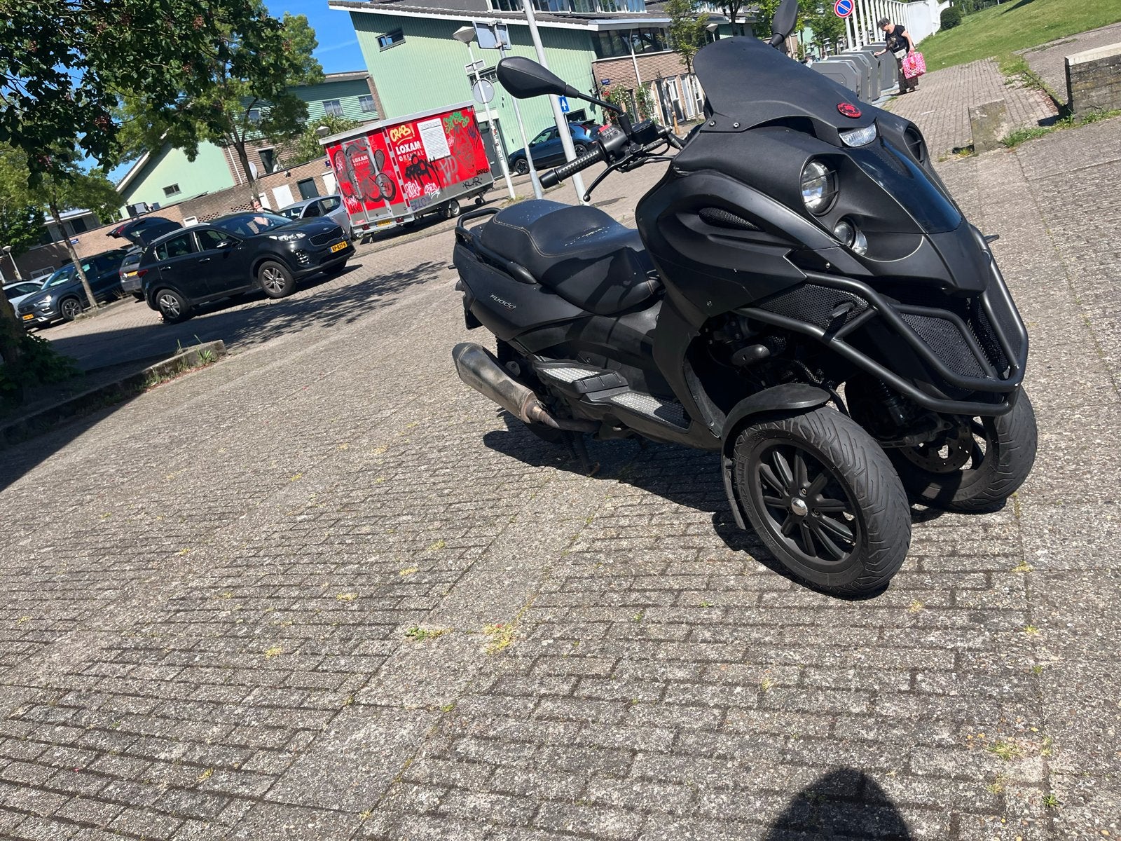 Gilera Fuoco 500 LT met Akra uitlaat en Malossi koppeling, Fietsen en Brommers, Scooters | Overige merken, Ophalen, Gebruikt