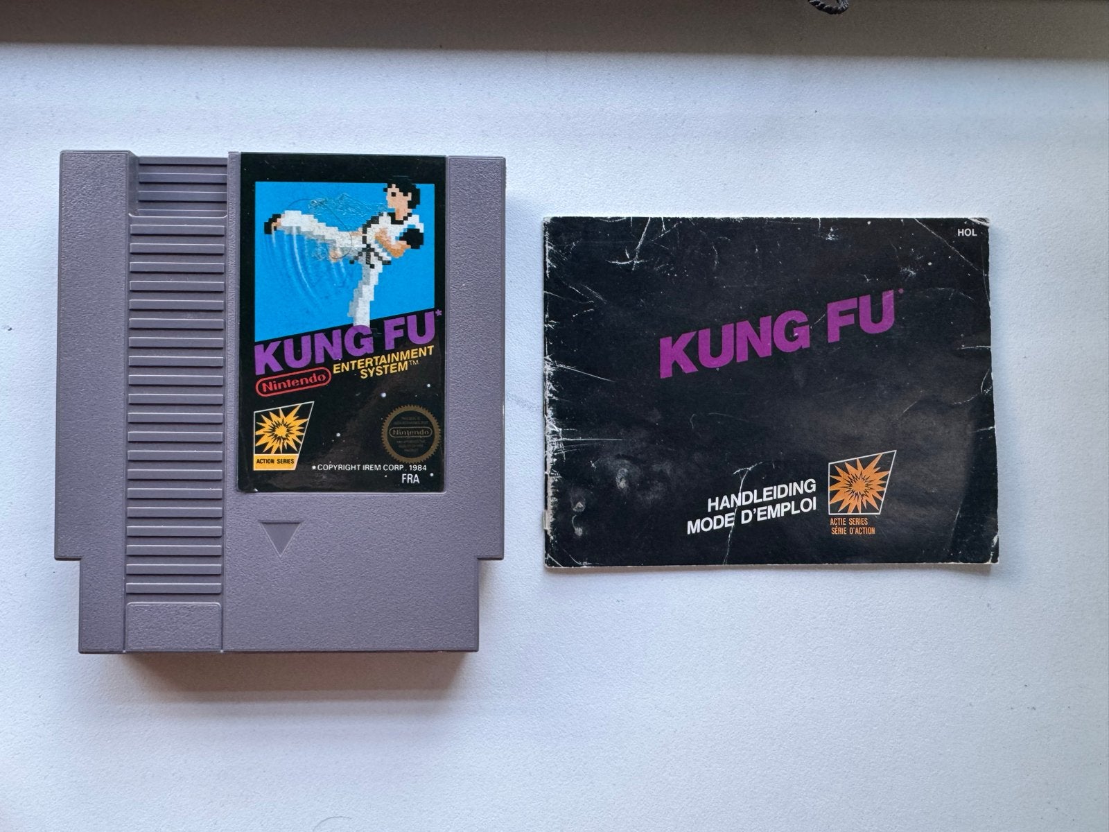 Kung Fu NES (Nintendo Entertainment System) met handleiding, Gebruikt, Vechten, 1 speler, Ophalen of Verzenden
