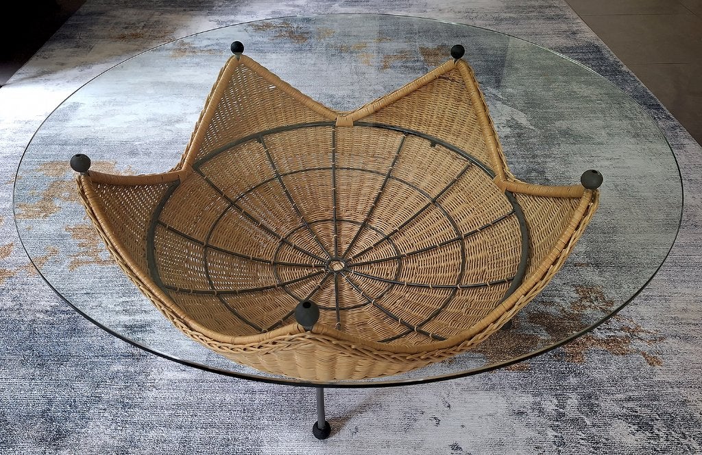Salontafel, Ophalen, Gebruikt, Rond, 100 tot 150 cm