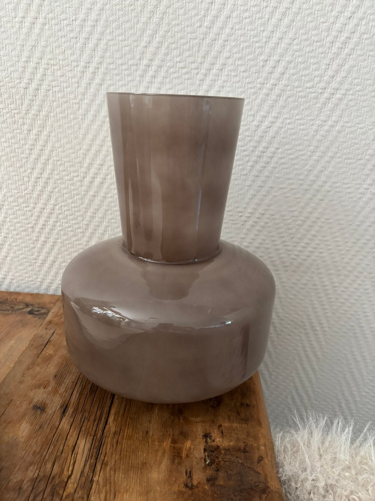 Taupe vaas leen bakker, Huis en Inrichting, Ophalen of Verzenden, Nieuw
