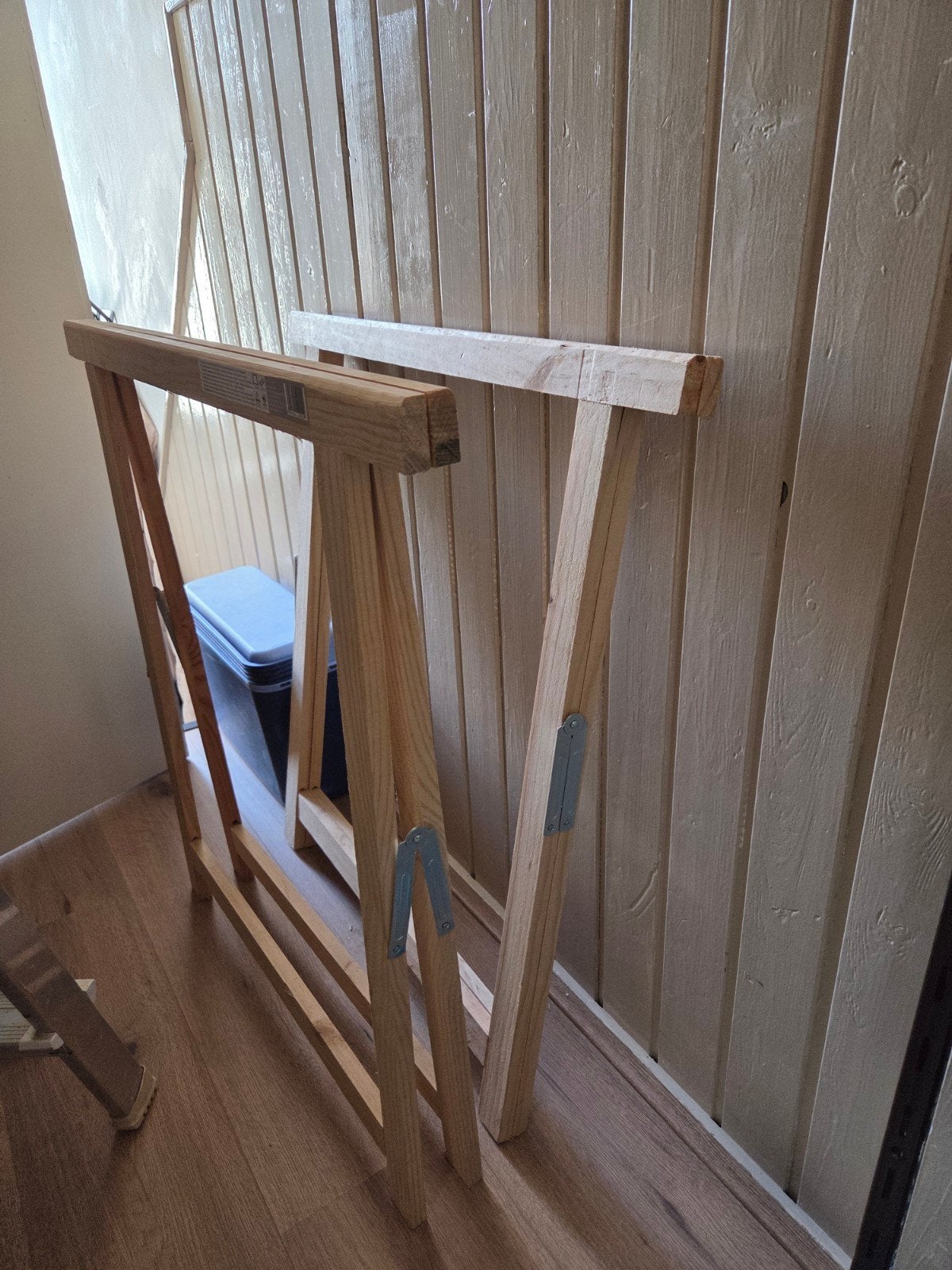 Houten schragen - Set van 2, Ophalen, Gebruikt, Overige typen, Minder dan 2 meter