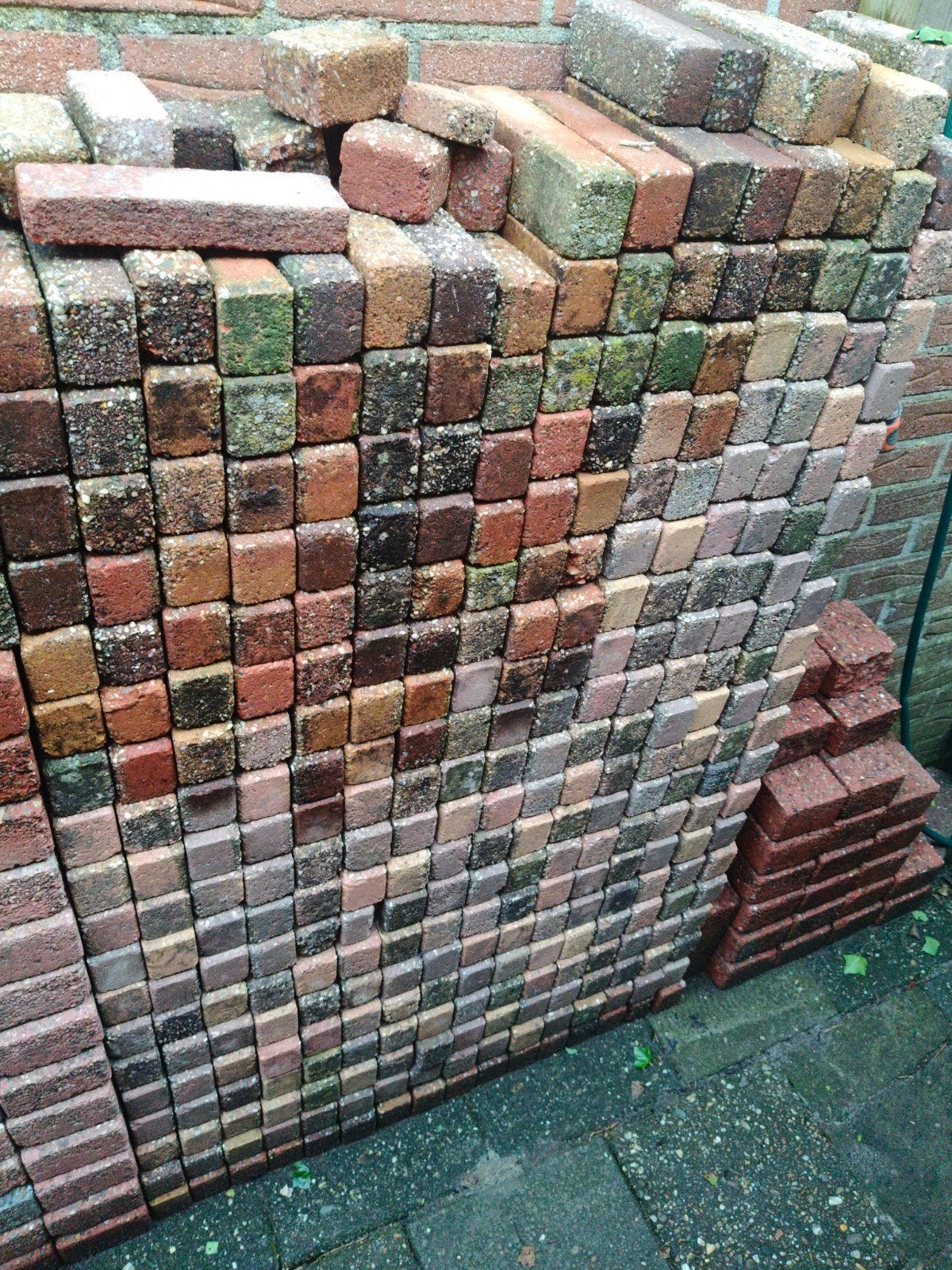 straatklinkers gratis waaltjes, Tuin en Terras, Tegels en Klinkers, Ophalen of Verzenden, Beton