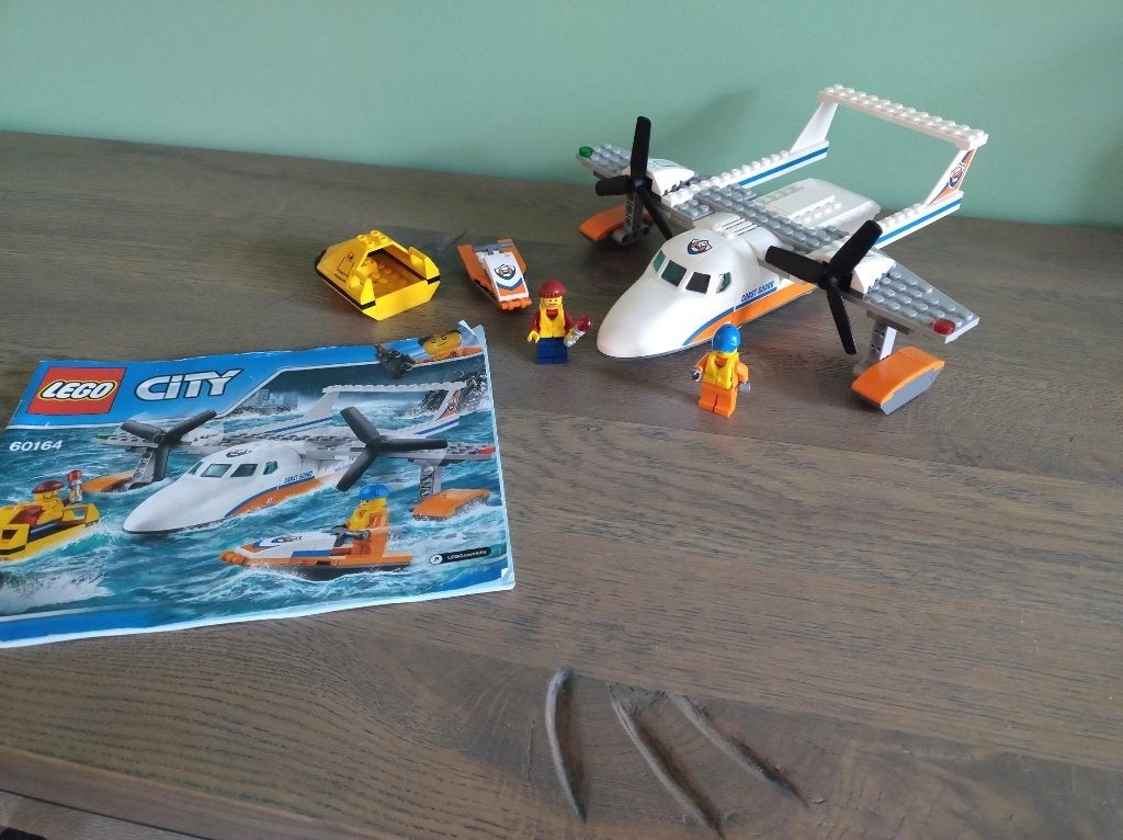 Lego City 60164 Sea Rescue Plane reddingswatervliegtuig, Compleet, City, Lego, Ophalen of Verzenden