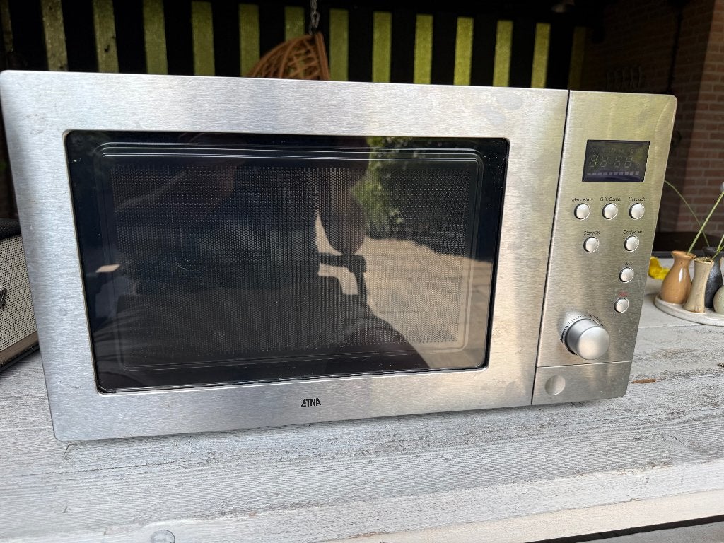 Etna Mircowave Oven, Ophalen, Combimagnetron, Zo goed als nieuw, Draaiplateau
