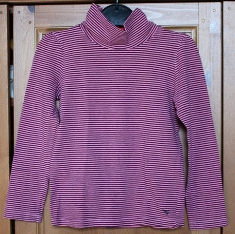 Esprit – Gestreepte longsleeve met rolkraag – 116/122, Meisje, Ophalen of Verzenden, Zo goed als nieuw, Esprit
