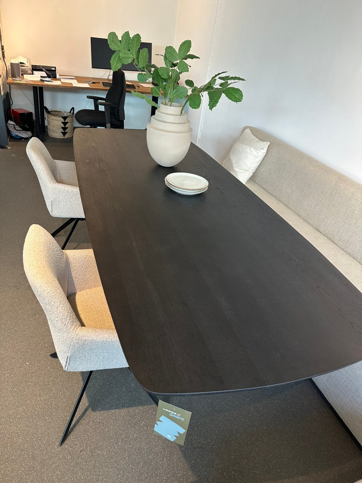 Eettafel Duuk showmodel 260x100. Deens ovaal, Ophalen, 200 cm of meer, 50 tot 100 cm, Zo goed als nieuw