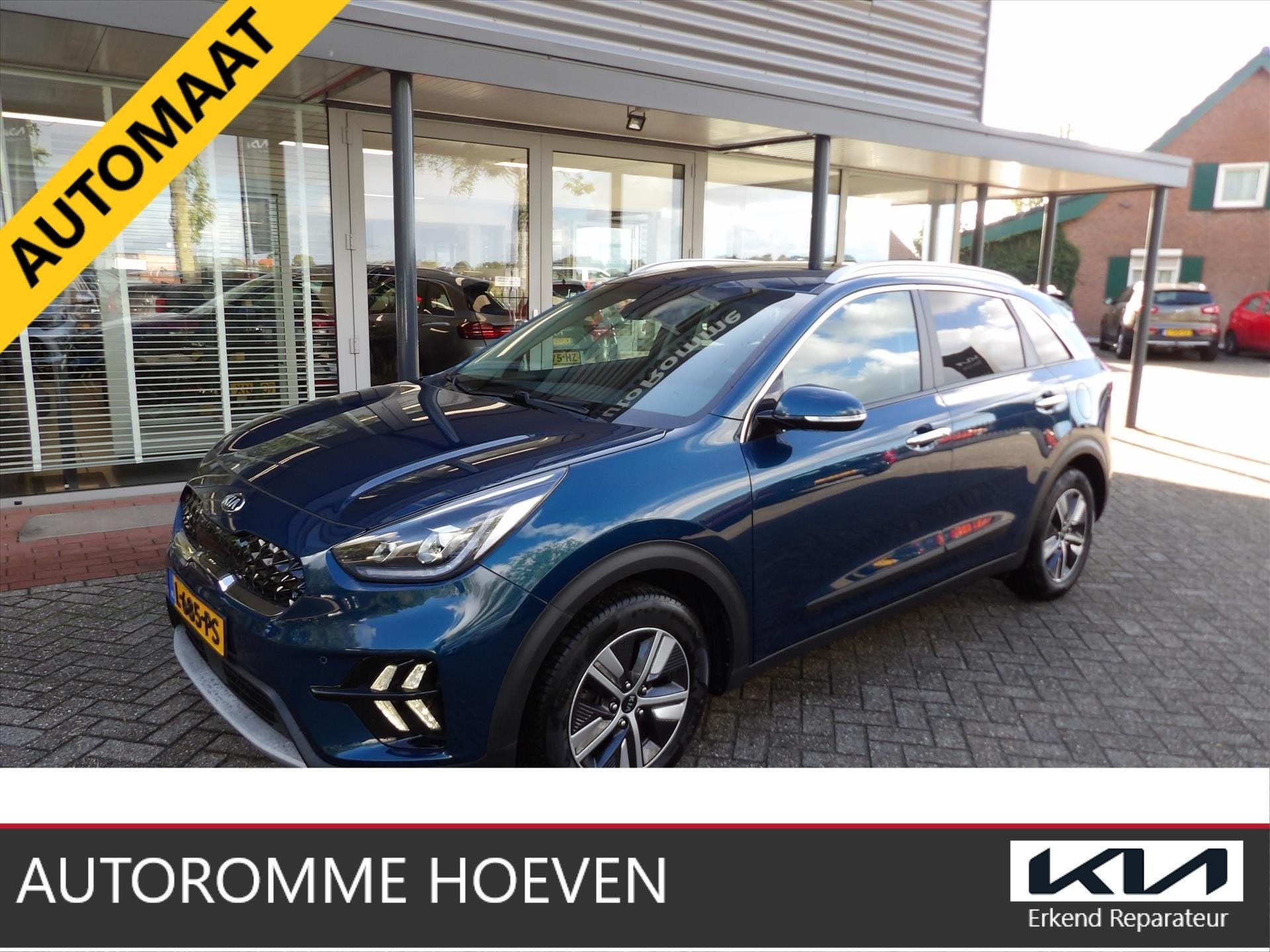 KIA Niro 1.6 Hybrid AUTOMAAT DynamicPlusLine Luxe leder stoe, Automaat, Dealer onderhouden, Gebruikt, Blauw