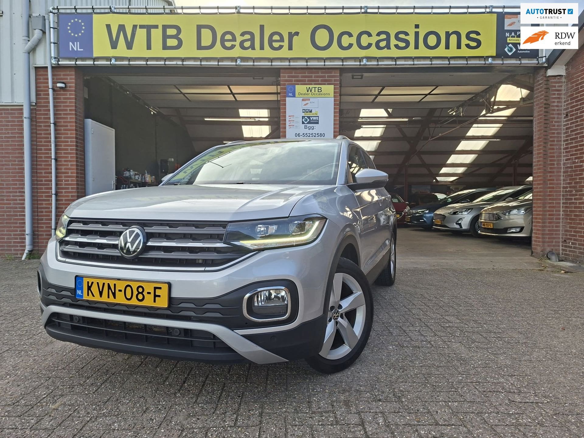 Volkswagen T-Cross 1.0 TSI Style Automaat, Dig. dashboard, K, Auto's, Dealer onderhouden, T-Cross, Gebruikt, Zwart