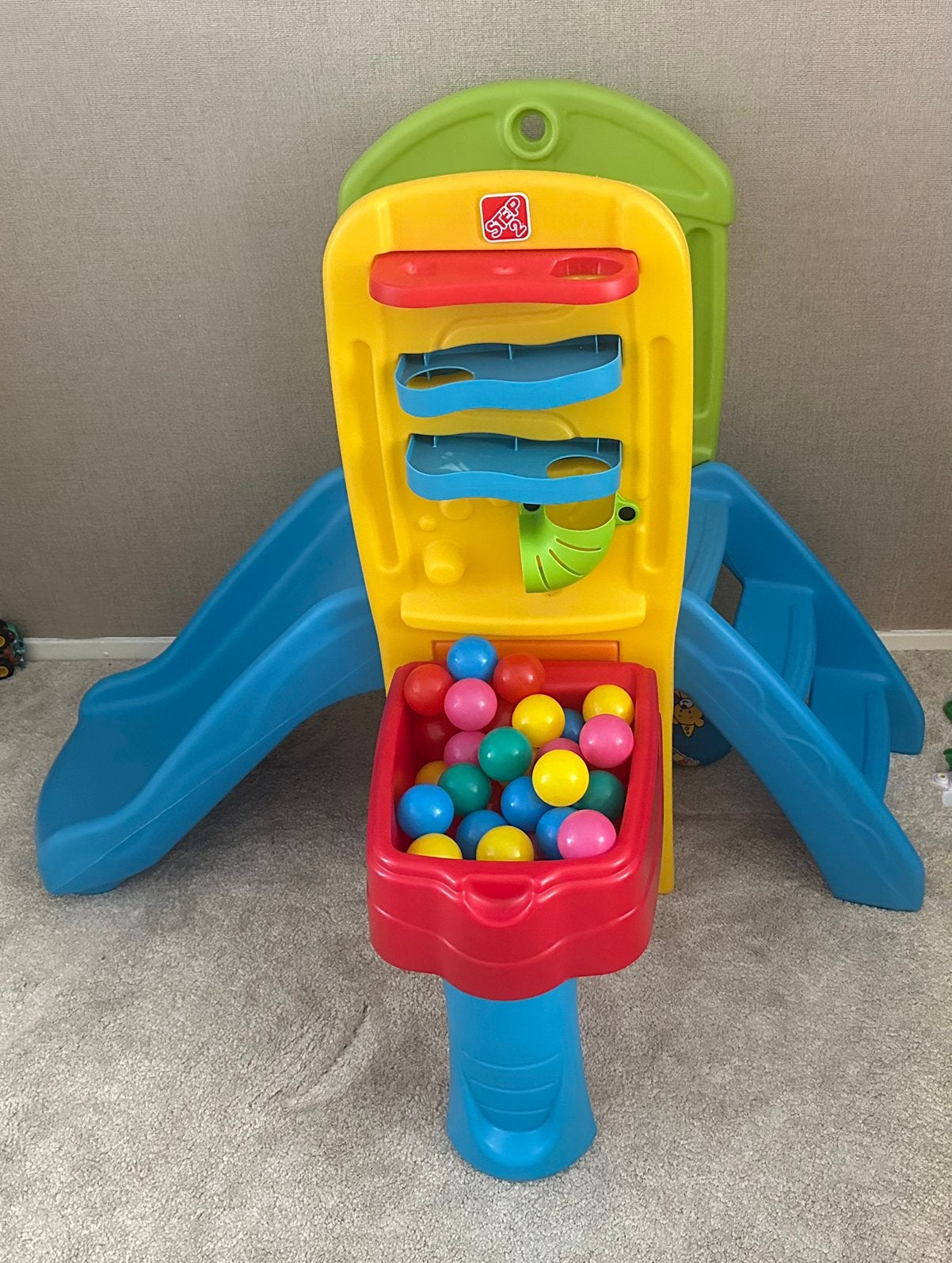 Step2 play ball fun climber - speeltoestel met glijbaan, Kinderen en Baby's, Speelgoed | Buiten | Speeltoestellen, Zo goed als nieuw