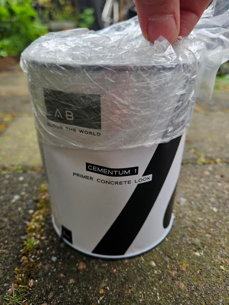 LAB Cementum 1 Primer Concrete Look - Nieuw, Doe-het-zelf en Verbouw, Verf, Beits en Lak, Nieuw, Ophalen of Verzenden, Verf, Grijs