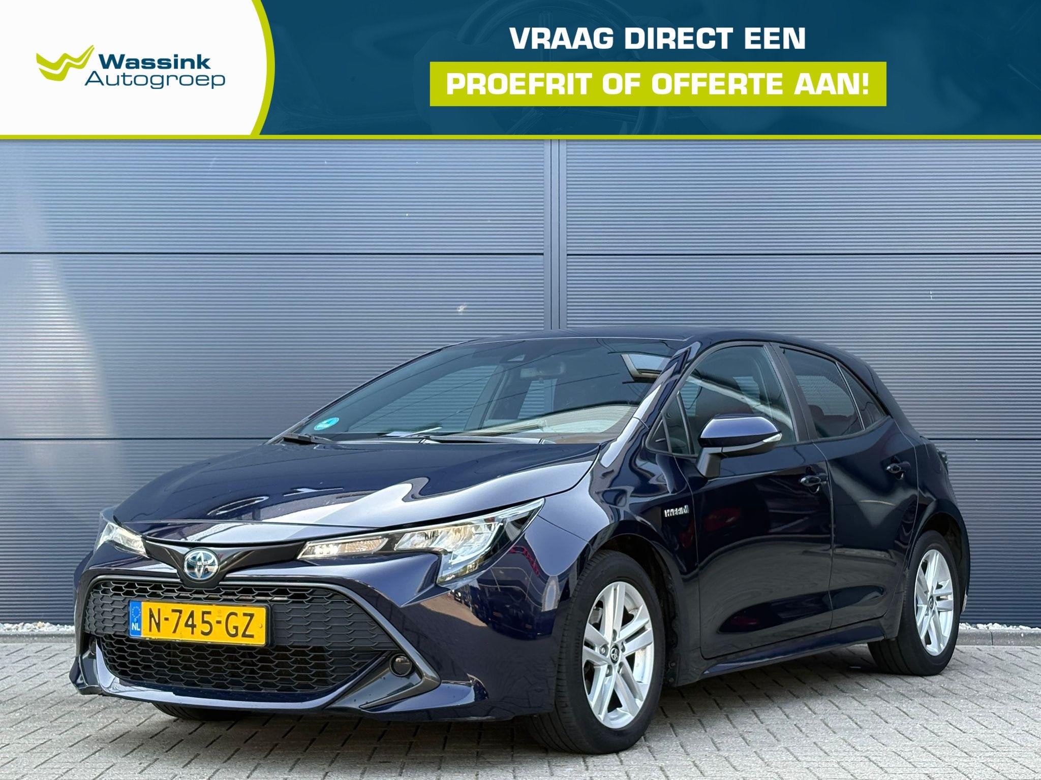 Toyota Corolla 1.8 Hybrid Active | Navigatie | Trekhaak | Cl, Auto's, Start-stop-systeem, Gebruikt, 4 cilinders, Blauw