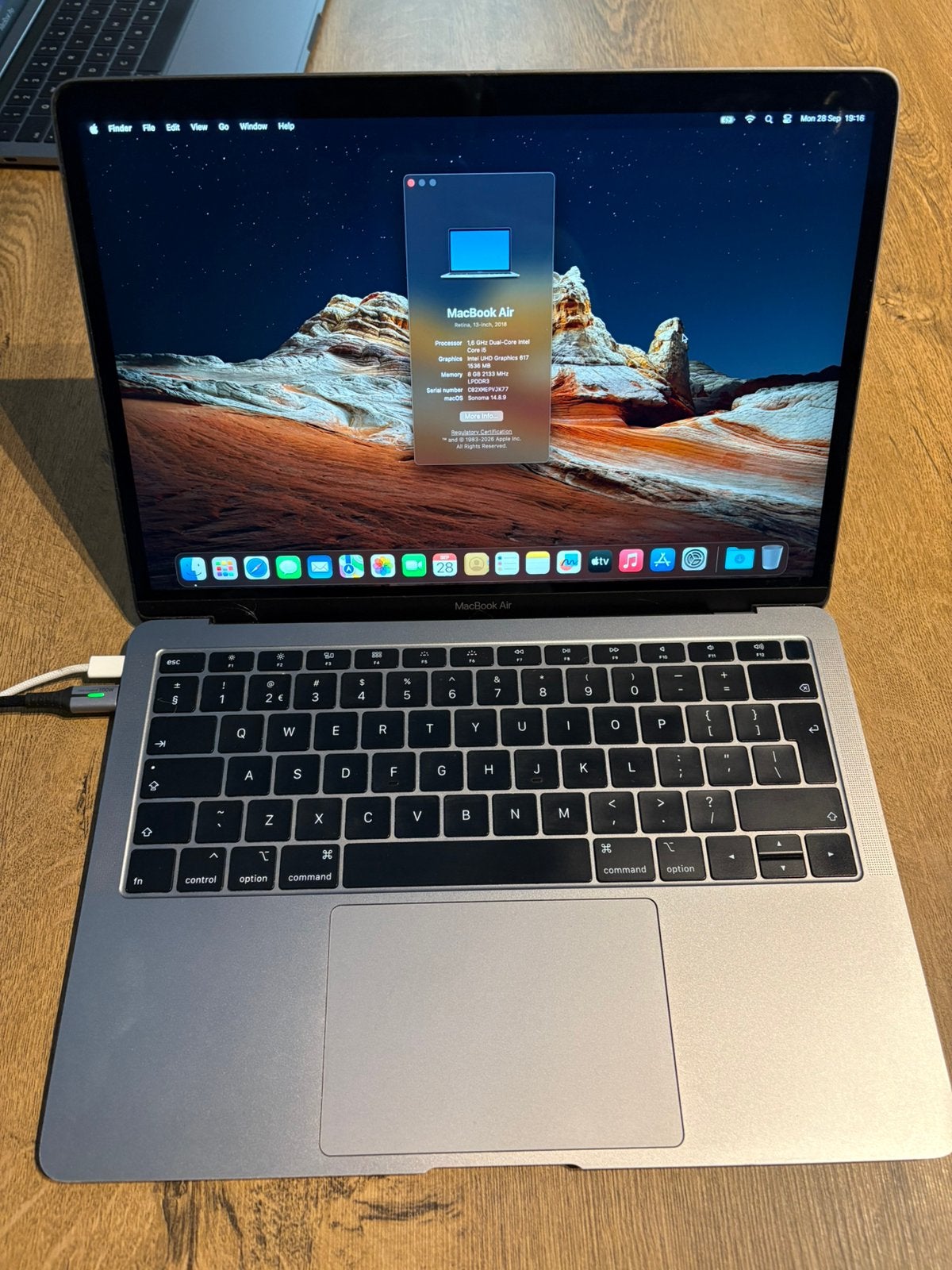 Macbook Air 13 inch 2018, Computers en Software, Ophalen, Gebruikt, 8 GB, 13 inch