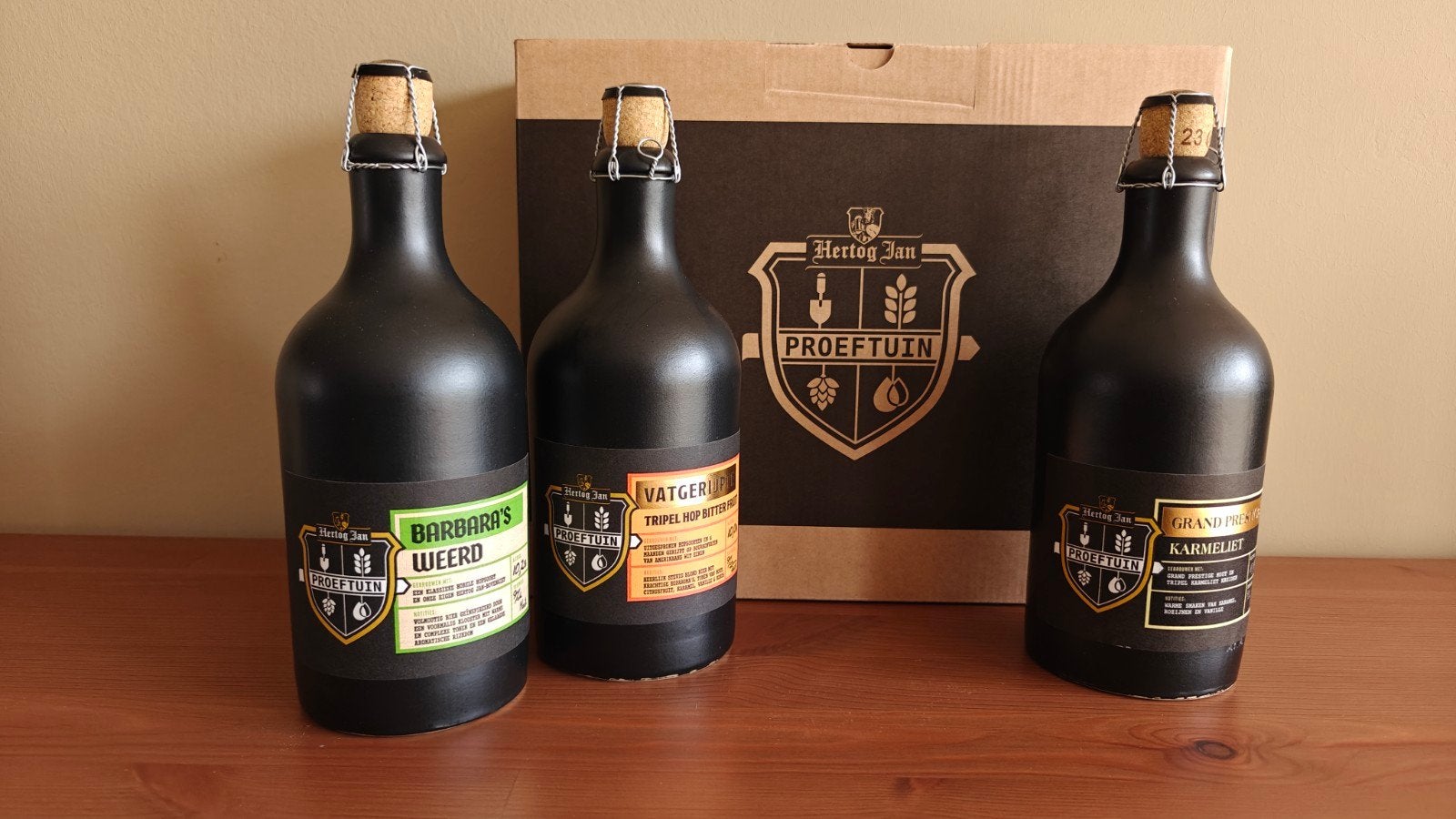 Hertog Jan Proeftuin Bierset van 3, Ophalen, Nieuw, Flesje(s), Hertog Jan