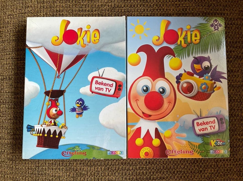 Efteling - dvd 1 en 2 van Jokie en Jet, Alle leeftijden, Tv-serie, Zo goed als nieuw, Familie
